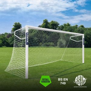 12 x 6 FORZA Alu110 Socketed Football Goal
