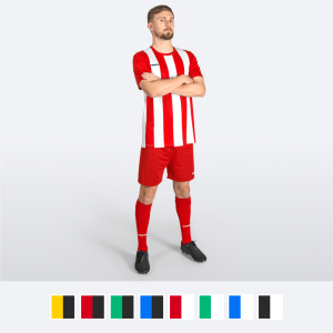Custom FORZA Men's Striped Football Kits [Shirts/Shorts/Socks]