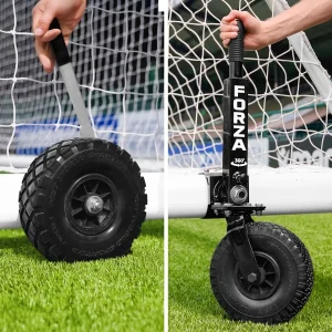 FORZA Alu110 Football Goal Wheels [Lever And 360° Wheels]