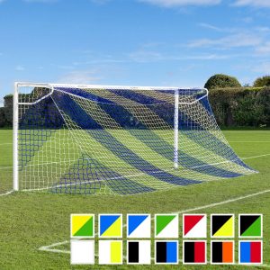 Striped/Two Colour - Football Goal Nets [14x Colour Options]