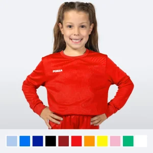 FORZA Kids'/Junior Classic Long Sleeve Football Shirts [Ages 5-14]