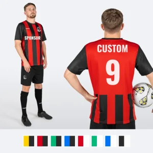 Custom FORZA Men's Striped Football Kits [Shirts/Shorts/Socks]