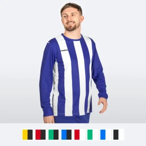 FORZA Men’s Striped Long Sleeve Football Shirts [XS-XXL]